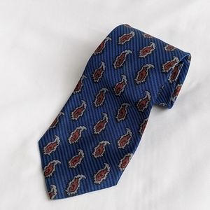 Blue necktie